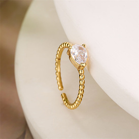 Heart-shaped Zircon Jewelry for Valentine's Day - Romantic Gift Ring for Women.
