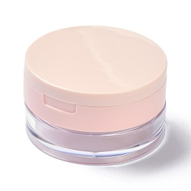 Wiederverwendbare lose Plastikpulverflaschen, leere Flaschen, DIY Make-up Puder Fall, mit Schwammpulverstoß, Spiegel und Sichter