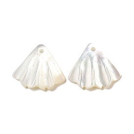 Natural White Shell Charms, Shell Shape
