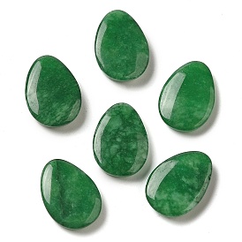 Dyed Natural Malaysia Jade Cabochons, Teardrop