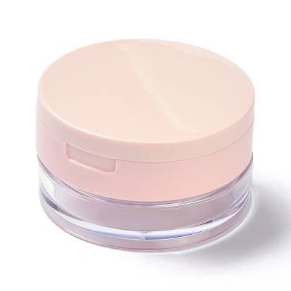 Wiederverwendbare lose Plastikpulverflaschen, leere Flaschen, DIY Make-up Puder Fall, mit Schwammpulverstoß, Spiegel und Sichter