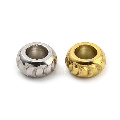 304 из нержавеющей стали бусы, рондель