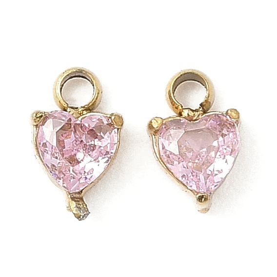 304 прелести нержавеющей стали, со стразами, сердце