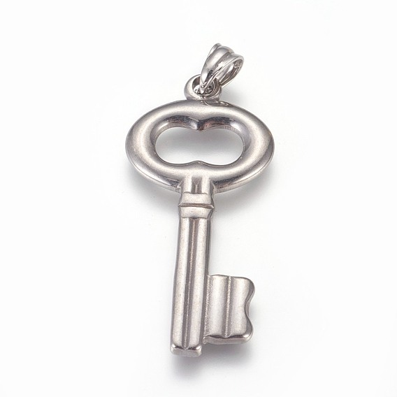 304 Stainless Steel Big Pendants, Key