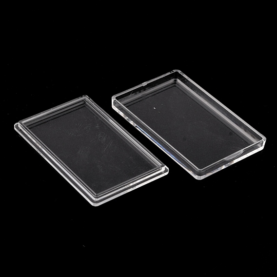 Transparent Acrylic Silver Bar Gold Bar Storage Cases, Air-Tite Capsule Storage Holders, Rectangle