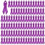 100Pcs Awareness Ribbon Nylon Lapel Pin Backs for Backpack Clothes, with Iron Pin