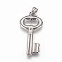 304 Stainless Steel Big Pendants, Key