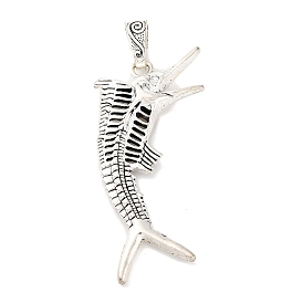 Сплавочные подвески тибетского стиля, амулеты в виде рыбы марлин