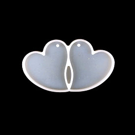 Silicone Pendant Molds, Resin Casting Molds, for UV Resin, Epoxy Resin Craft Making, Heart