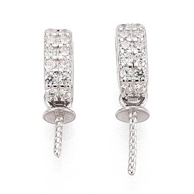 925 серебряный микропроходный кубический цирконий подвесные поручни, шапка из бисера