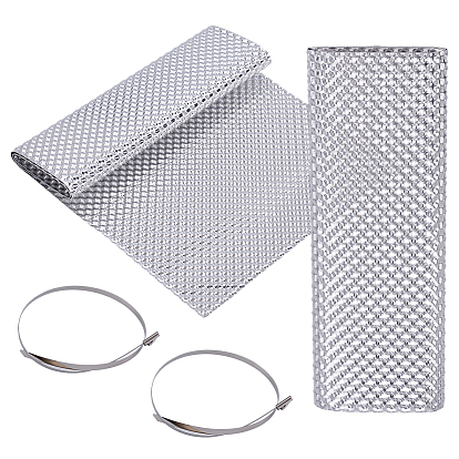 1Pc Aluminum Sheet, with 20Pcs 304 Stainless Steel Multifunctional Cable Ties
