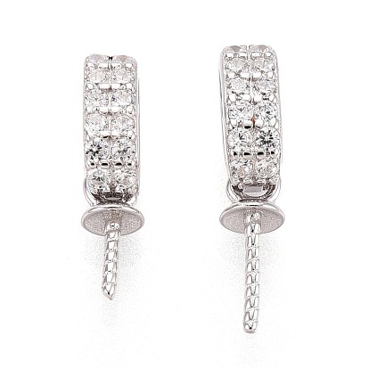 925 серебряный микропроходный кубический цирконий подвесные поручни, шапка из бисера