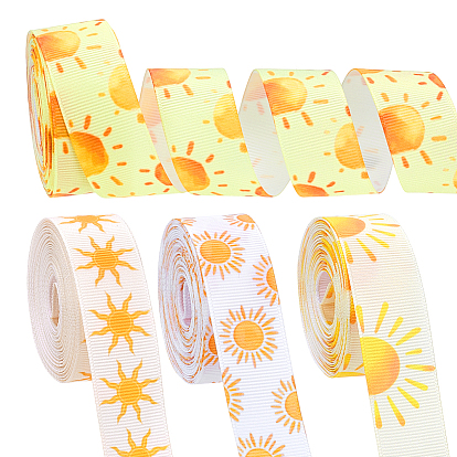 20 ярдов 4 стилей, узор солнца, полиэстерная лента, для аксессуаров для одежды, украшение подарка