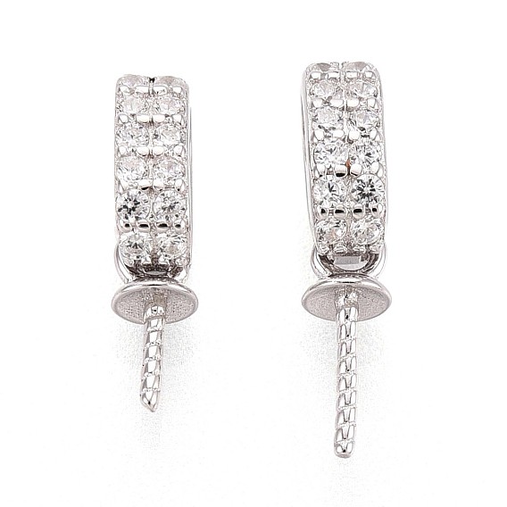 925 серебряный микропроходный кубический цирконий подвесные поручни, шапка из бисера