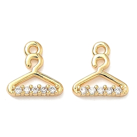 Подвески из латуни с микропаве из кубических цирконий, без никеля , реальный 18 k позолоченный