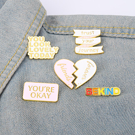 Minimalist Enamel Pin Badge for Fashionable Outfits