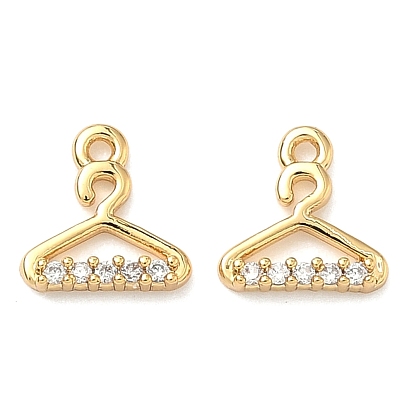 Подвески из латуни с микропаве из кубических цирконий, без никеля , реальный 18 k позолоченный