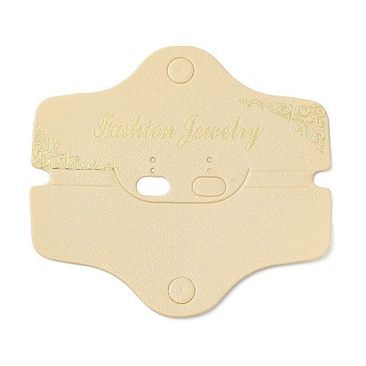 Paper Fold Over Jewelry Earring Display Cards, Earring and Necklace Holder Cards, Hexagon