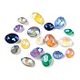 Стеклянные стразы кабошоны, вернуть точку, граненые, овальные