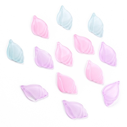 Opaque Glass Pendants, Conch Shape