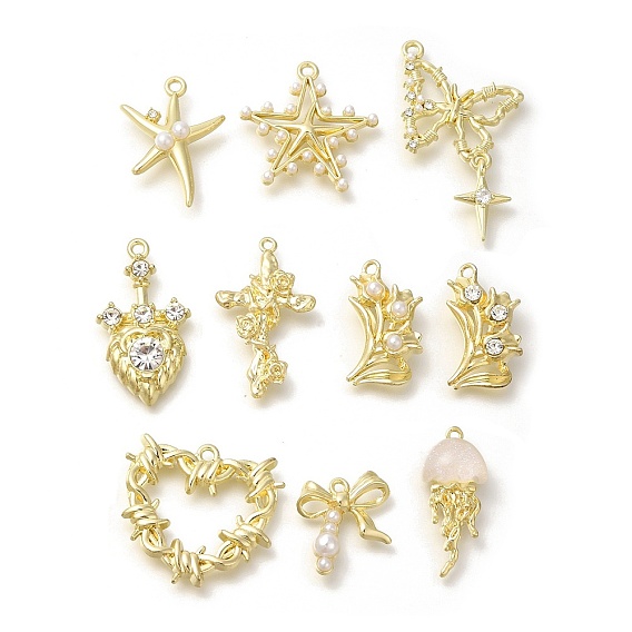 Подвески из сплава , светло-золотые подвески