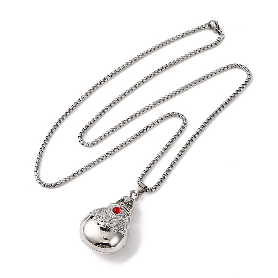 Флакон духов молитвенная бутылка сплав роза горный хрусталь кулон ожерелья для женщин