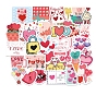 Valentine's Day Themed Paper Stickers, Waterproof Self-adhesive Removable Decals, for Water Bottles, Laptop, Luggage, Cup, Computer, Mobile Phone, Skateboard, Guitar Stickers