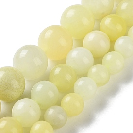 Природные новые нефрита круглые бусины нити