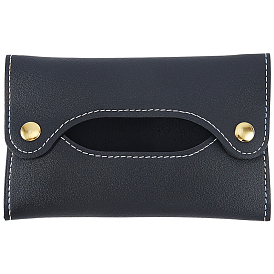 Коробки ткани искусственной кожи, держатель для салфеток, прямоугольные, золотые