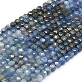 Natural Kyanite/Cyanite/Disthene Beads Strands, Faceted, Square