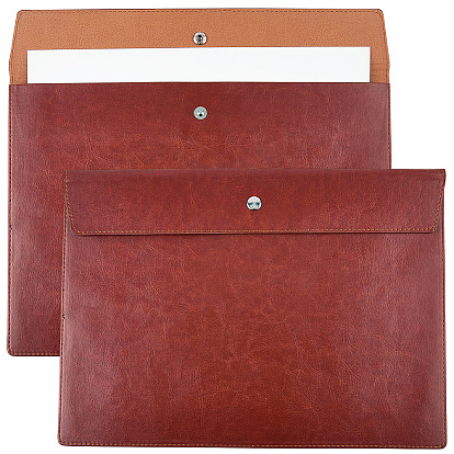 Карманы для документов из искусственной кожи, прямоугольные