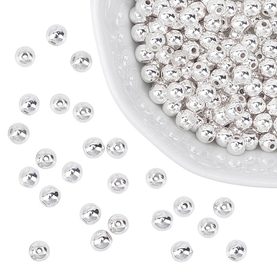 Electroplate Non-magnetic Synthetic Hematite Beads Strands, Beads Strands, Grade AAA, Long-Lasting Plated, Round