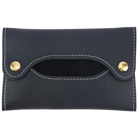 Коробки ткани искусственной кожи, держатель для салфеток, прямоугольные, золотые