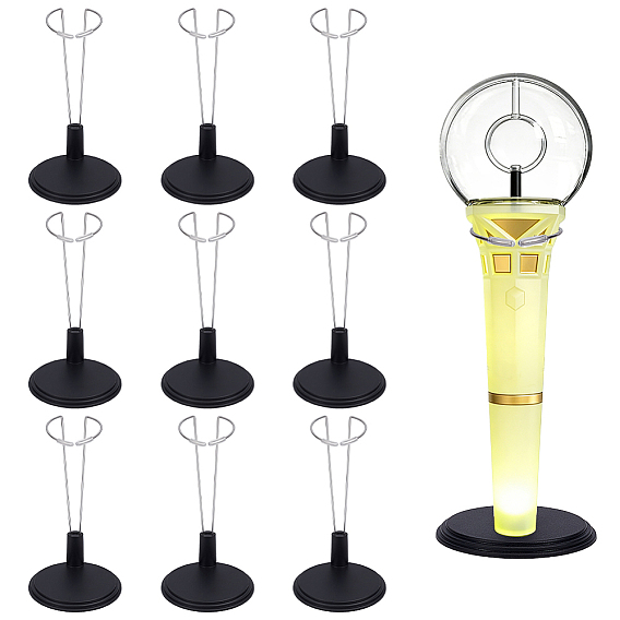 Mini Plastic & Metal Doll Display Stand, for DIY Moppet Makings Kids Photography Props Decorations Accessories