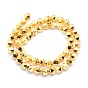 Electroplate Non-magnetic Synthetic Hematite Beads Strands, Star Cut Round Beads, Grade AA, Long-Lasting Plated, Faceted