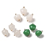 Pendentifs acryliques, avec des boucles de cuivre, empreinte