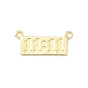 Латунные подвески, прямоугольник и слово 11:11, без свинца и без кадмия, долговечный, стойки покрытие