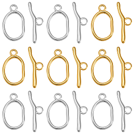 10шт. с ионным покрытием (IP) 304 застежки-рычаги из нержавеющей стали, овальные