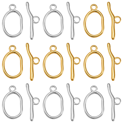 10шт. с ионным покрытием (IP) 304 застежки-рычаги из нержавеющей стали, овальные