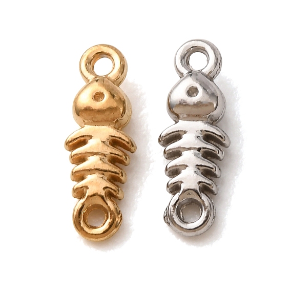 304 Stainless Steel Connector Charms, Fishbone Links
