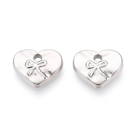 Стойки подвески обшивки сплава, сердечко с подвесками-бантиками, без кадмия и без свинца