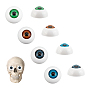 1Set Craft Eyes, Acrylic Outside and Resin Filling Inside, for Doll Making, Half Round