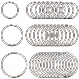 60 шт. 3 стили 304 разрезные брелоки из нержавеющей стали, брелок для ключей