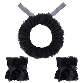 Abnehmbare Sets aus Polyesterspitze (Kragen und Ärmelaufschläge), diy Kleidungsstück Zubehör