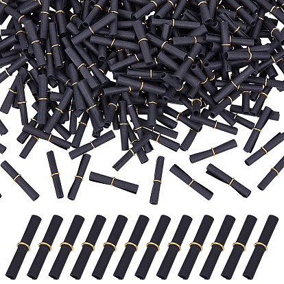 400 шт. мини-рулон бумаги для пожеланий, с железным кольцом, крафт-бумага