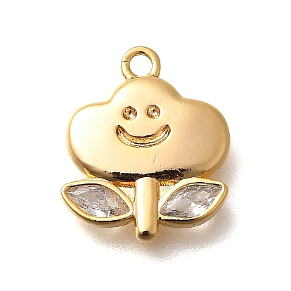 Латунные микро проложить кубического циркония подвески, 