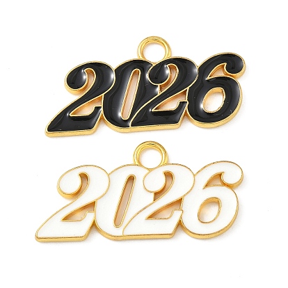 Подвески из эмали и сплава, 2026 прелести, золотые