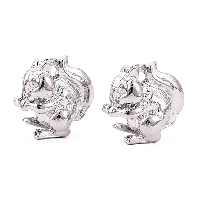 Подвески из сплава , подвески в виде белки с сосновыми шишками, стойки покрытие, без кадмия, без никеля и без свинца