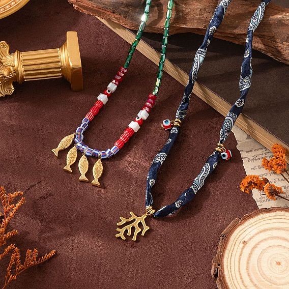 Кулоны из латуни, смолы и стекла, подвески на цепочках, золотые