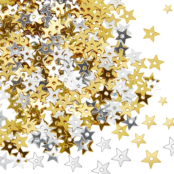 100g 2 цвета ПЭТ пайетки/подвески из пайеток, звезда, украшение-аксессуар